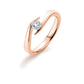 Verlobungsring Rosegold mit Diamant 0,25ct | TWIST