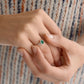 Verlobungsring WINDSOR Weißgold mit Smaragd & Diamanten 0.12ct